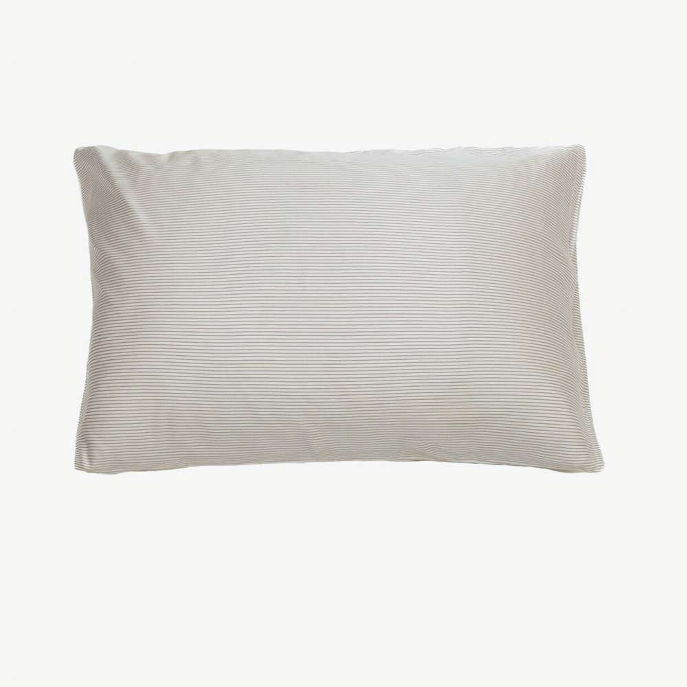 Bamboo Pillowslip ~ Mocha Stripe